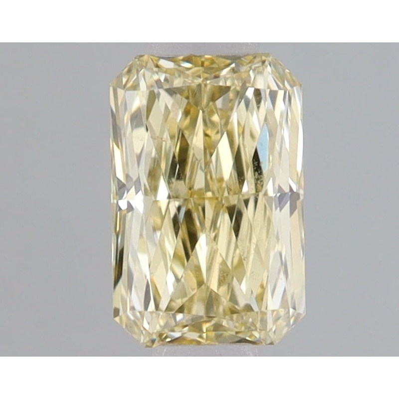 0.77 Ct Radiant Lab Diamond  Fancy Intense Yellow  VVS2   IGI