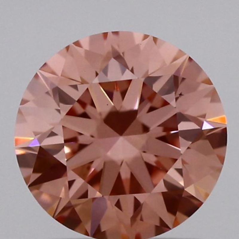 1.1 Ct Round Lab Diamond  Vivid Pink  VS2  Excellent Cut  NC