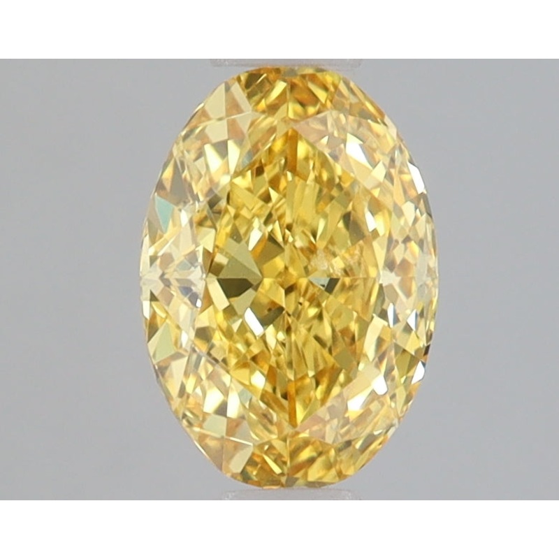1.06 Ct Oval Lab Diamond  Fancy Vivid Yellow  VS2   IGI