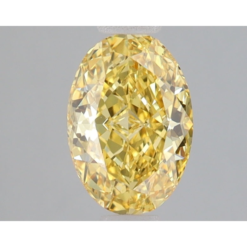 1.1 Ct Oval Lab Diamond  Fancy Vivid Yellow  VS1   IGI