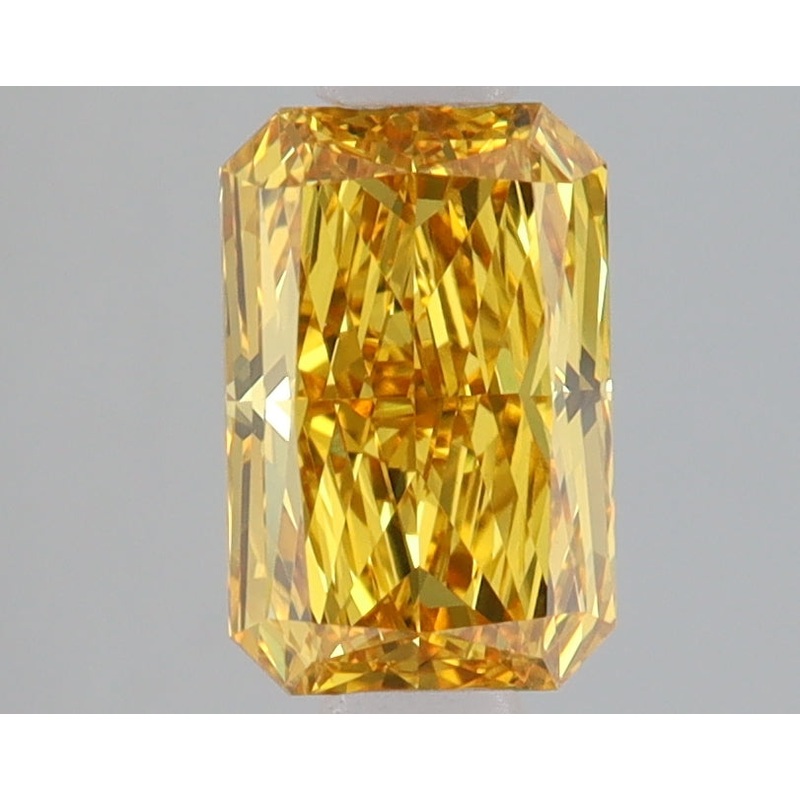 1.5 Ct Radiant Lab Diamond  Fancy Vivid Yellow  VVS1   IGI