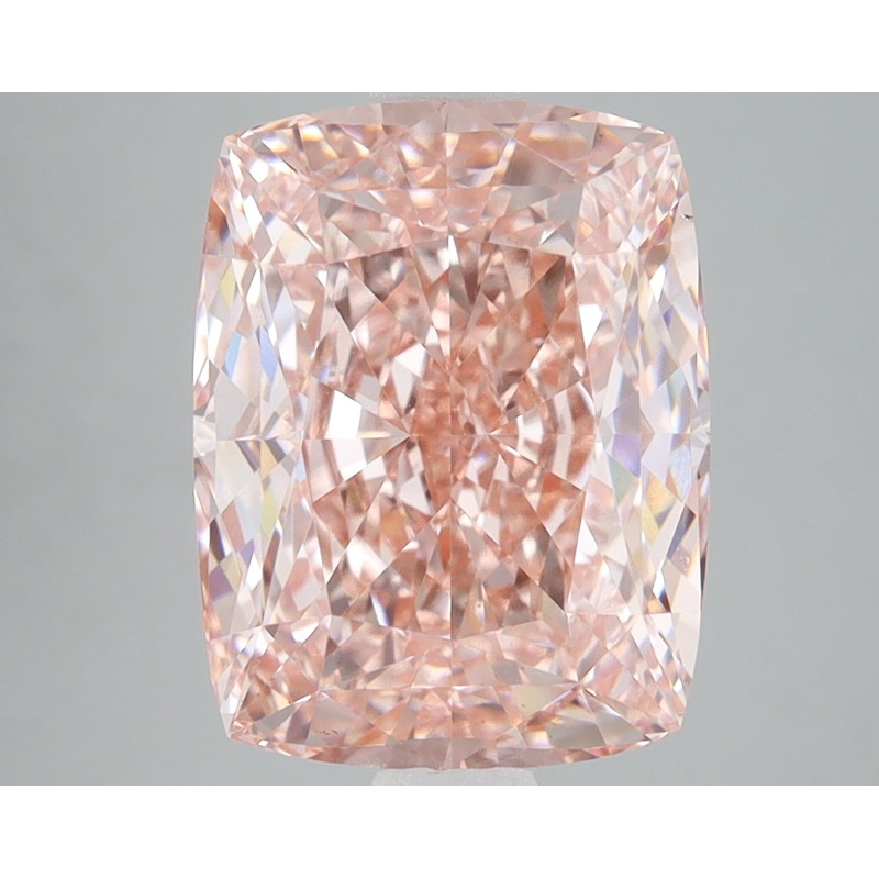 5.28 Ct Cushion Lab Diamond  Fancy Vivid Pink  VS1   IGI