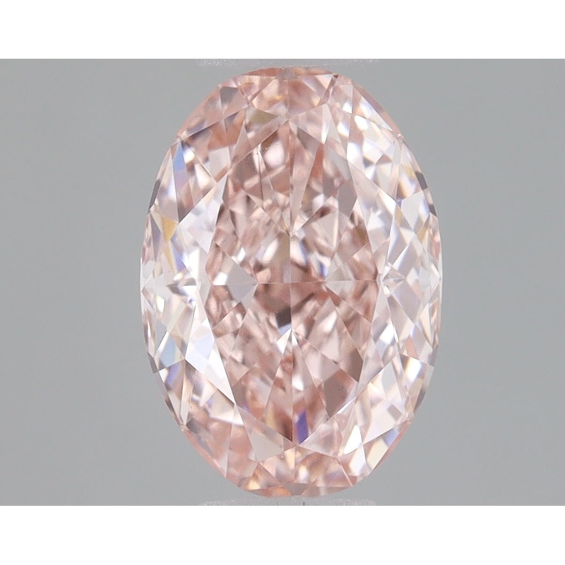 0.8 Ct Oval Lab Diamond  Fancy Intense Pink  VS1   IGI