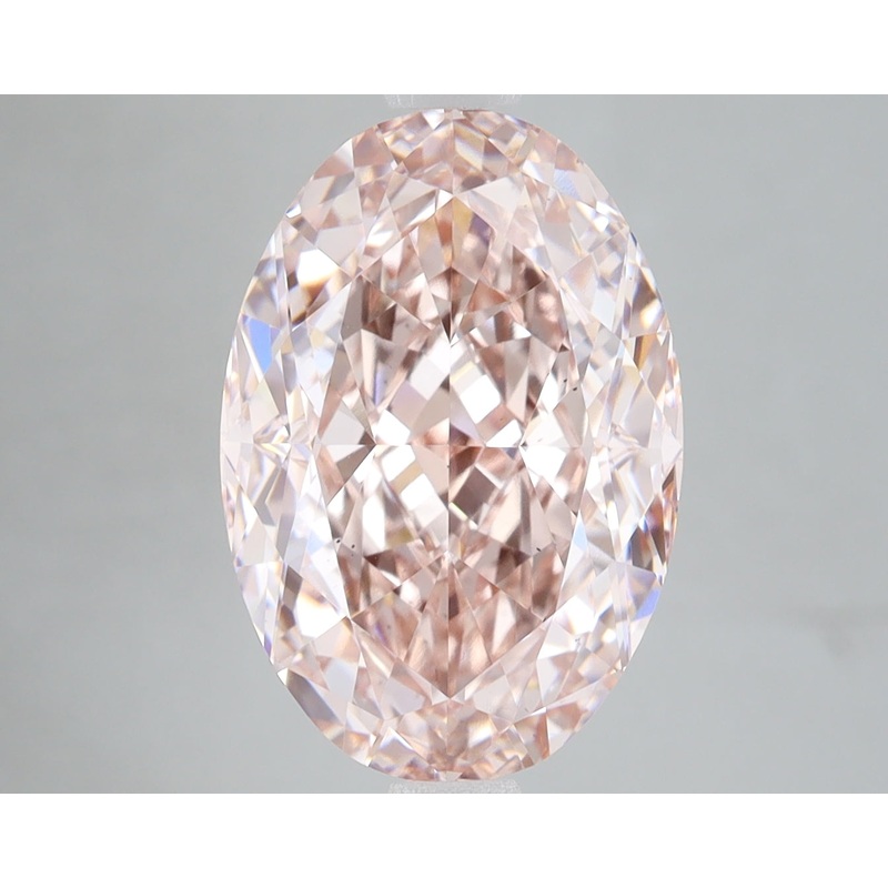 6.78 Ct Oval Lab Diamond  Fancy Intense Pink  VS1   IGI