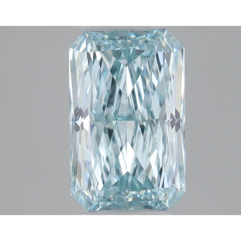 0.41 Ct Radiant Lab Diamond  Fancy Intense Bluish Green  VS1   IGI