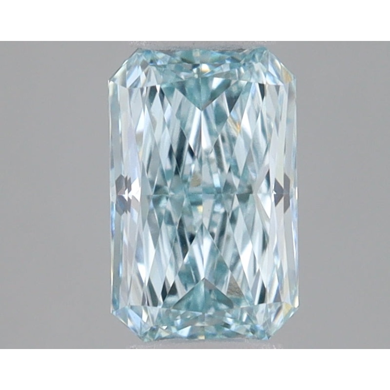 0.45 Ct Radiant Lab Diamond  Fancy Intense Bluish Green  VS1   IGI
