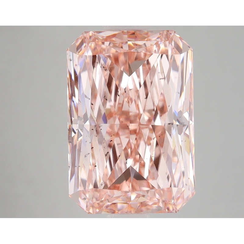 5.27 Ct Radiant Lab Diamond  Fancy Vivid Pink  SI1   IGI