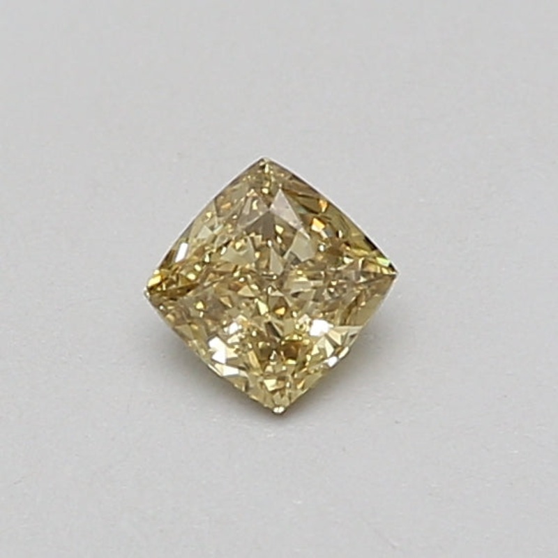 0.31 Ct Cushion Lab Diamond  Fancy Intense Grayish Yellow  VS1   IGI
