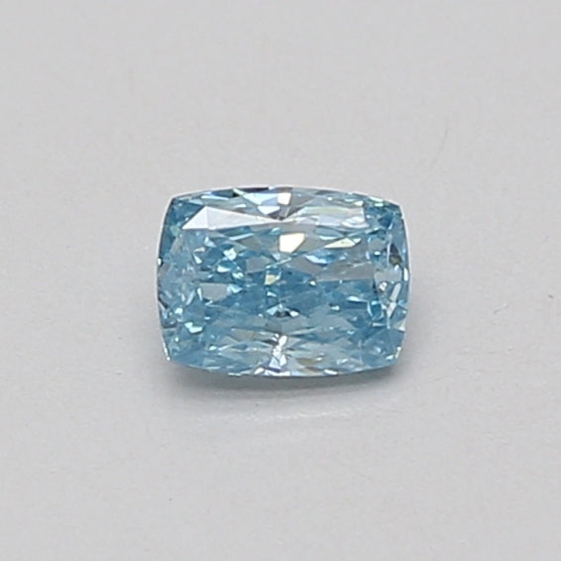 0.35 Ct Cushion Lab Diamond  Fancy Vivid Blue  VS2   IGI