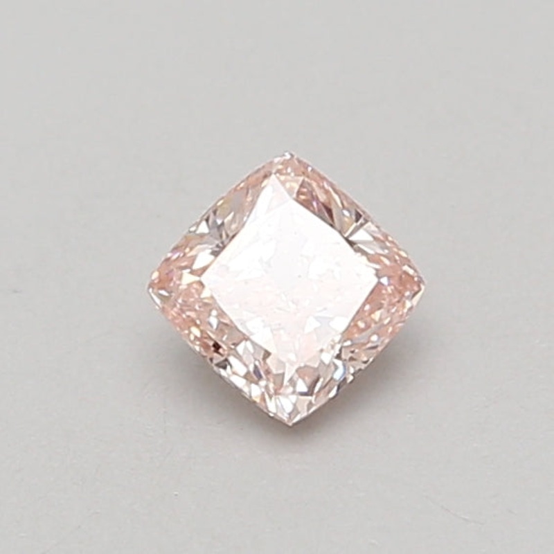 0.4 Ct Cushion Lab Diamond  Fancy Intense Pink  VVS2   IGI