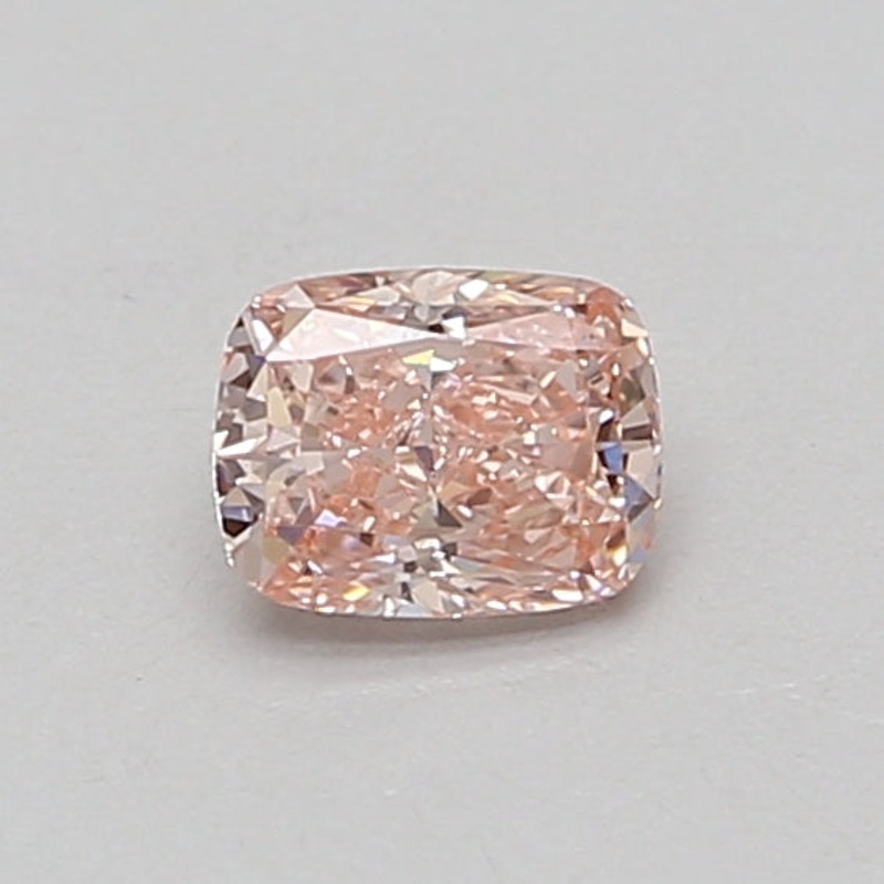 0.51 Ct Cushion Lab Diamond  Fancy Vivid Pink  VS1   IGI