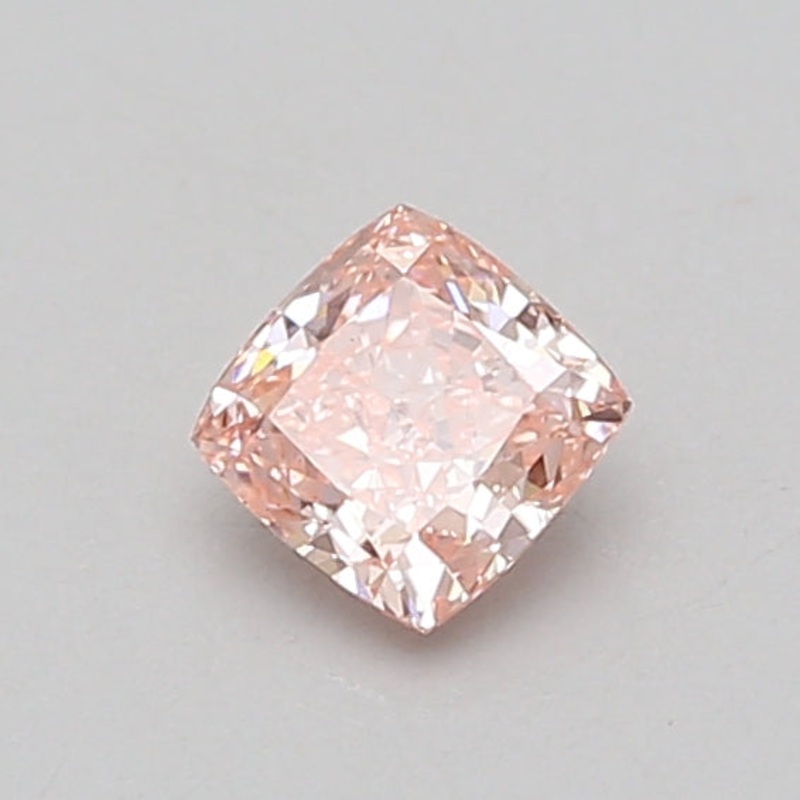 0.53 Ct Cushion Lab Diamond  Fancy Vivid Pink  VS2   IGI