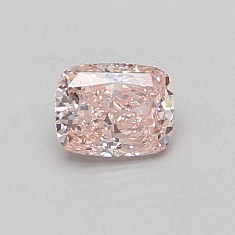 0.54 Ct Cushion Lab Diamond  Fancy Intense Pink  VS1   IGI