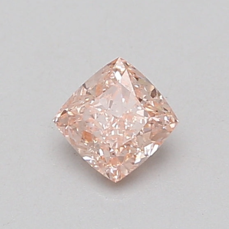 0.54 Ct Cushion Lab Diamond  Fancy Intense Pink  VS2   IGI