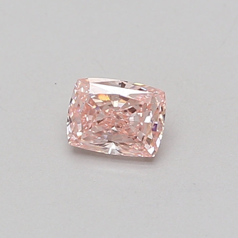 0.54 Ct Cushion Lab Diamond  Fancy Intense Pink  VVS2   IGI