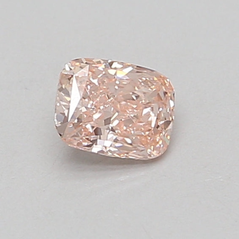 0.55 Ct Cushion Lab Diamond  Fancy Intense Pink  VS1   IGI