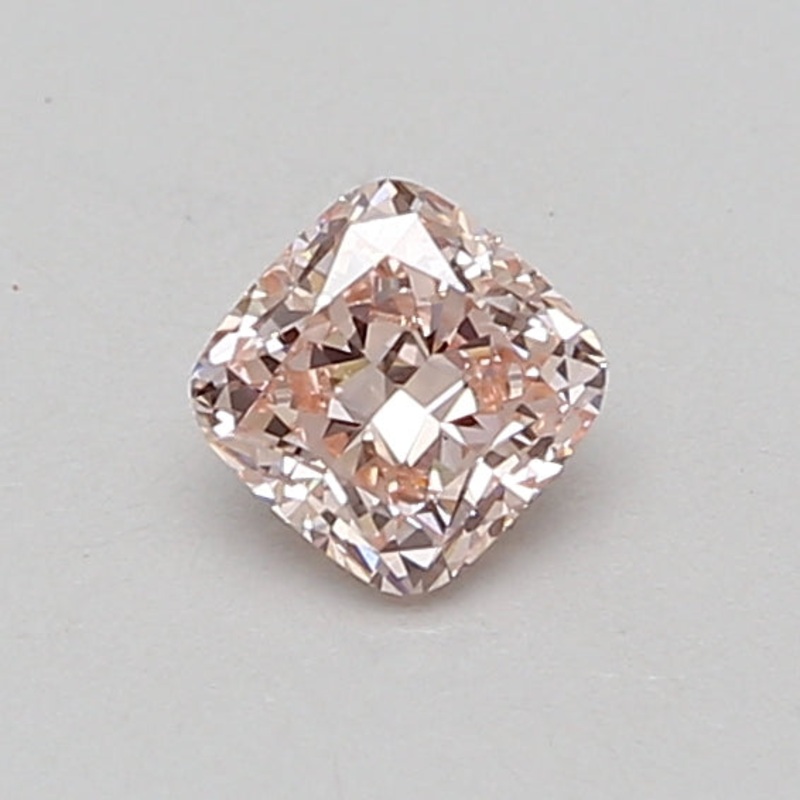 0.55 Ct Cushion Lab Diamond  Fancy Pink  VVS2   IGI