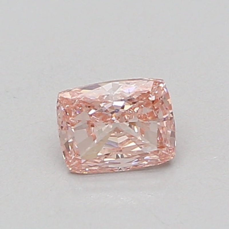 0.57 Ct Cushion Lab Diamond  Fancy Vivid Pink  VS2   IGI