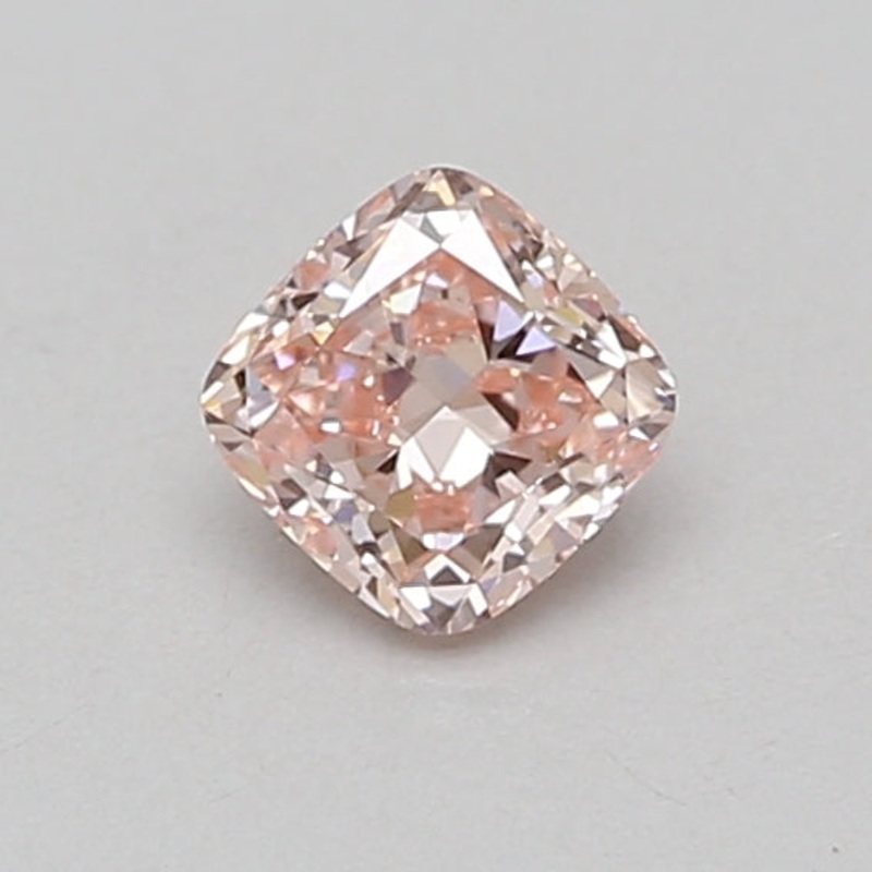 0.61 Ct Cushion Lab Diamond  Fancy Intense Pink  VS1   IGI