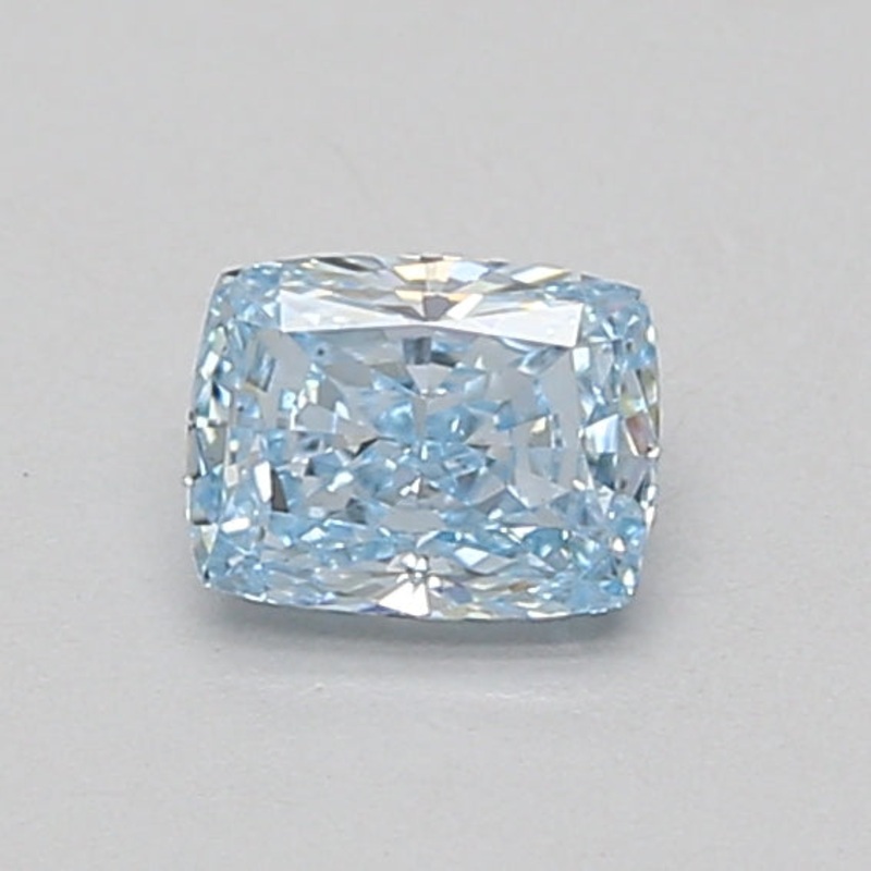 0.62 Ct Cushion Lab Diamond  Fancy Intense Blue  VS2   IGI