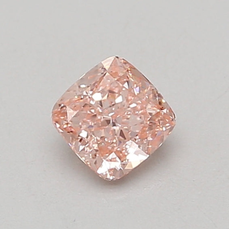 0.62 Ct Cushion Lab Diamond  Fancy Vivid Pink  VS2   IGI