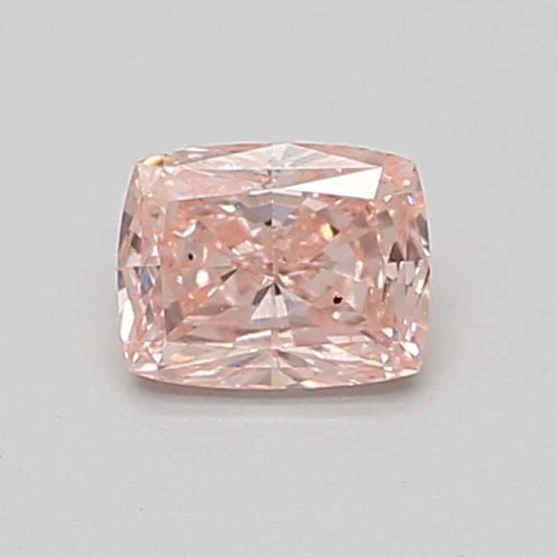 0.67 Ct Cushion Lab Diamond  Fancy Intense Pink  SI1   IGI