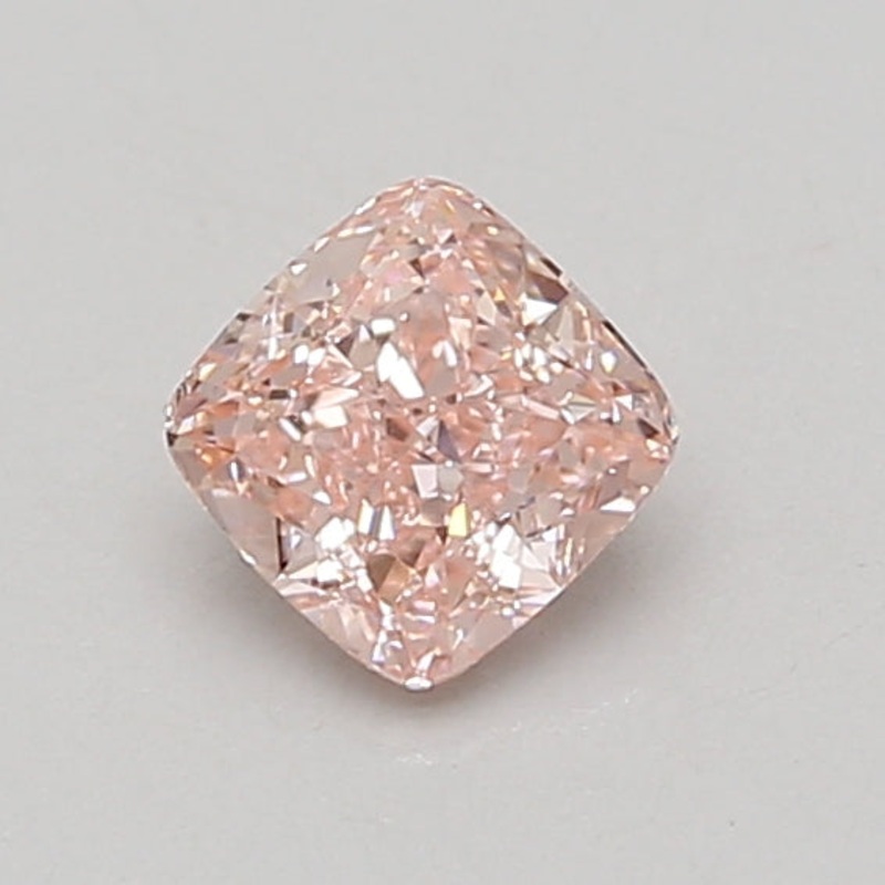 0.7 Ct Cushion Lab Diamond  Fancy Intense Pink  VS1   IGI