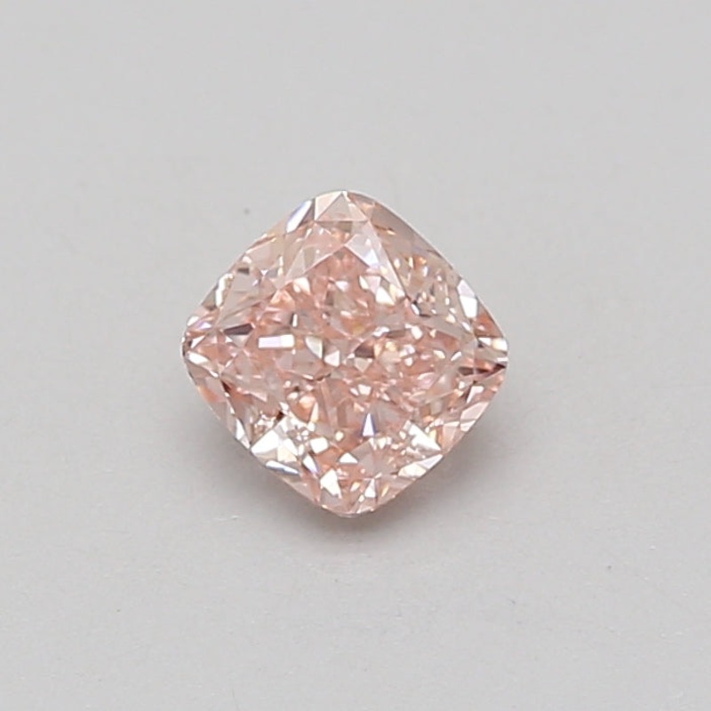 0.76 Ct Cushion Lab Diamond  Fancy Vivid Pink  VS1   IGI