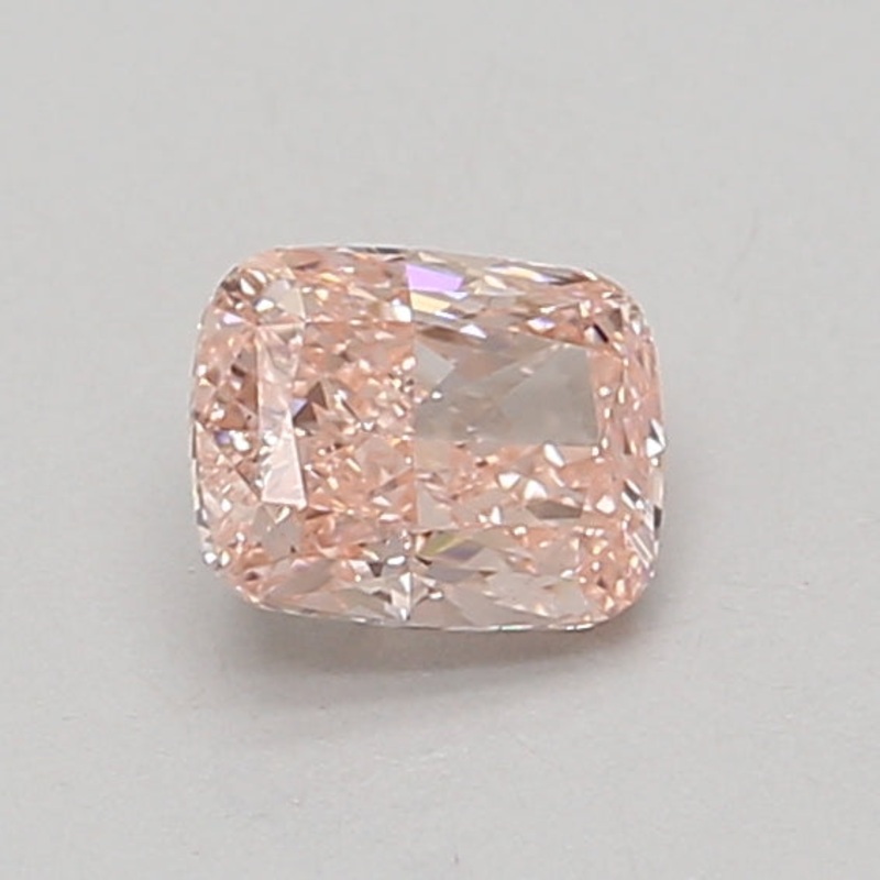 0.76 Ct Cushion Lab Diamond  Fancy Vivid Pink  VS2   IGI