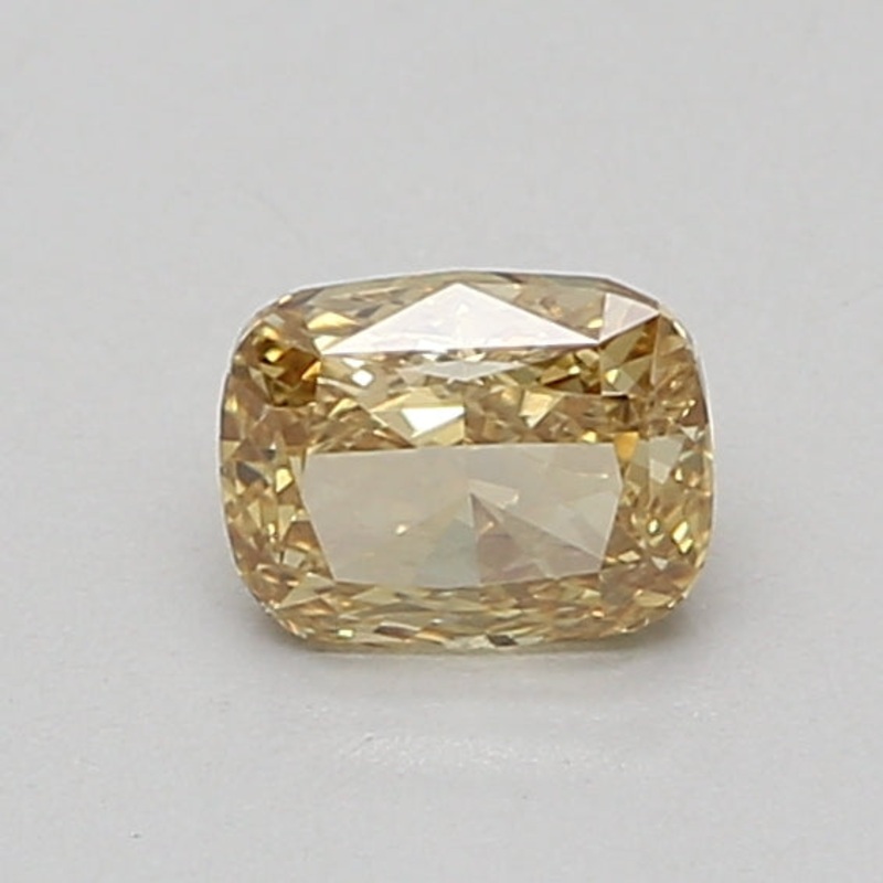 0.77 Ct Cushion Lab Diamond  Fancy Vivid Yellow  VS1   IGI