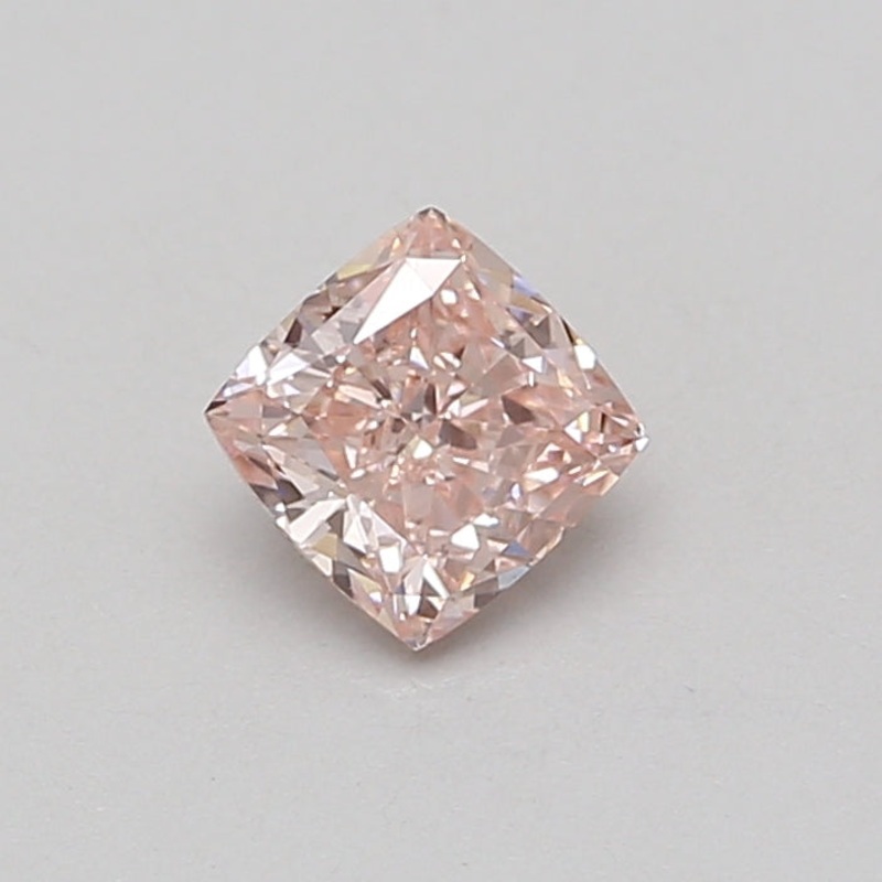 0.81 Ct Cushion Lab Diamond  Fancy Intense Pink  VS2   IGI