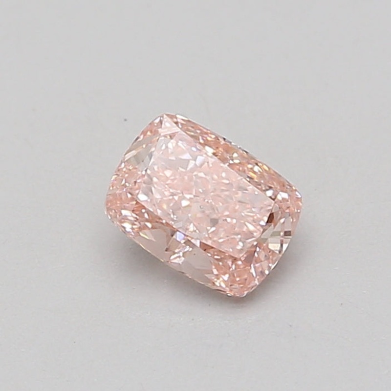 0.82 Ct Cushion Lab Diamond  Fancy Vivid Pink  VS1   IGI