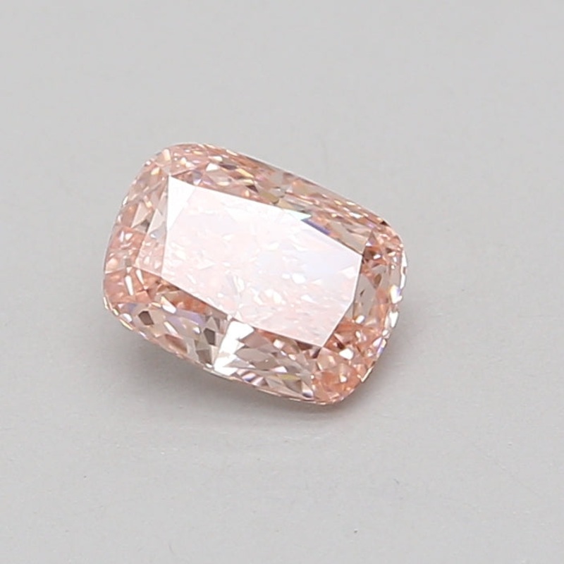 0.91 Ct Cushion Lab Diamond  Fancy Vivid Pink  VS1   IGI