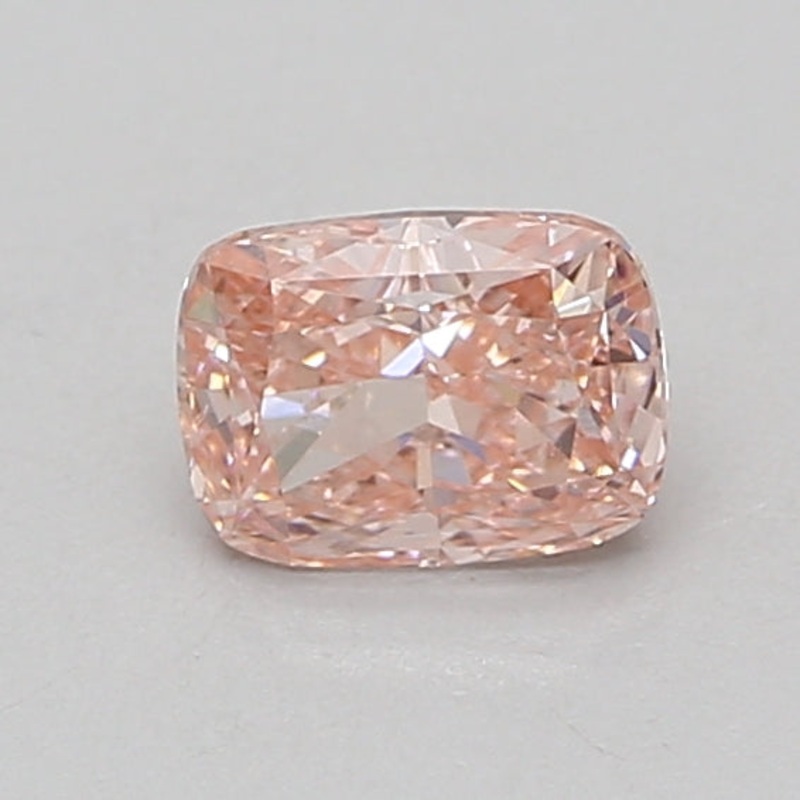 0.91 Ct Cushion Lab Diamond  Fancy Vivid Pink  VS2   IGI
