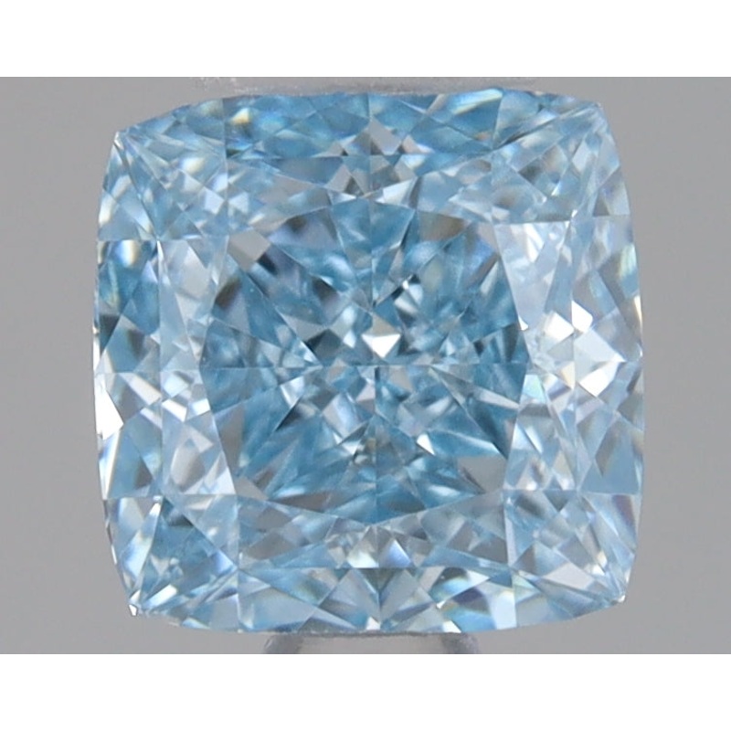 0.95 Ct Cushion Lab Diamond  Fancy Intense Blue  VVS2   IGI