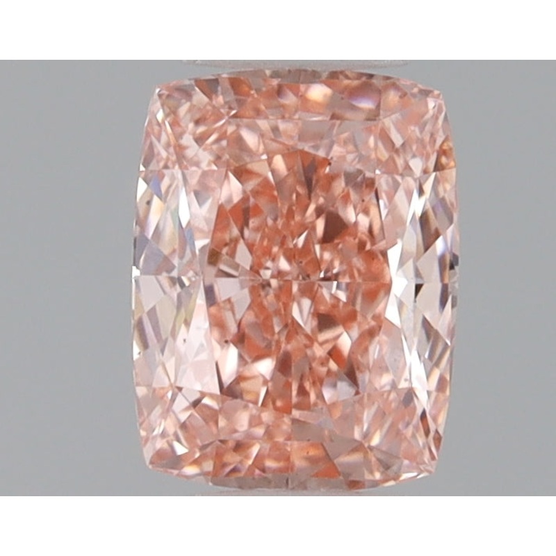 0.95 Ct Cushion Lab Diamond  Fancy Vivid Pink  VS2   IGI