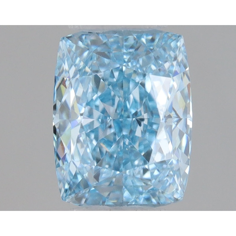 0.97 Ct Cushion Lab Diamond  Fancy Vivid Blue  VS1   IGI