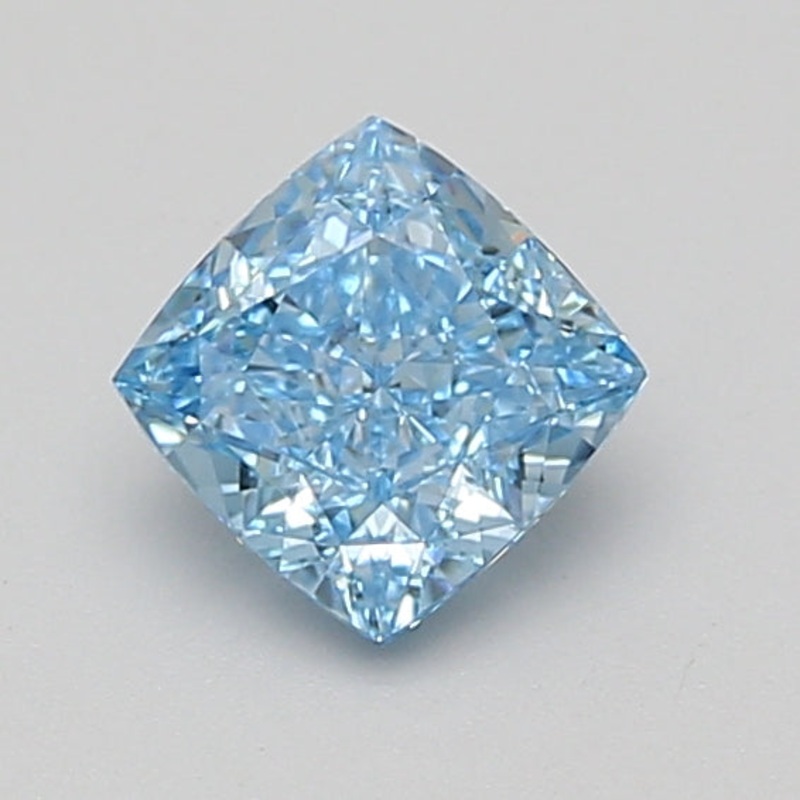 0.98 Ct Cushion Lab Diamond  Fancy Vivid Blue  VVS2   IGI