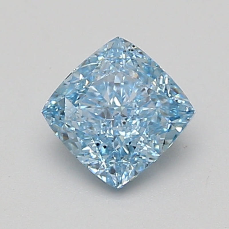 0.99 Ct Cushion Lab Diamond  Fancy Vivid Blue  VS2   IGI