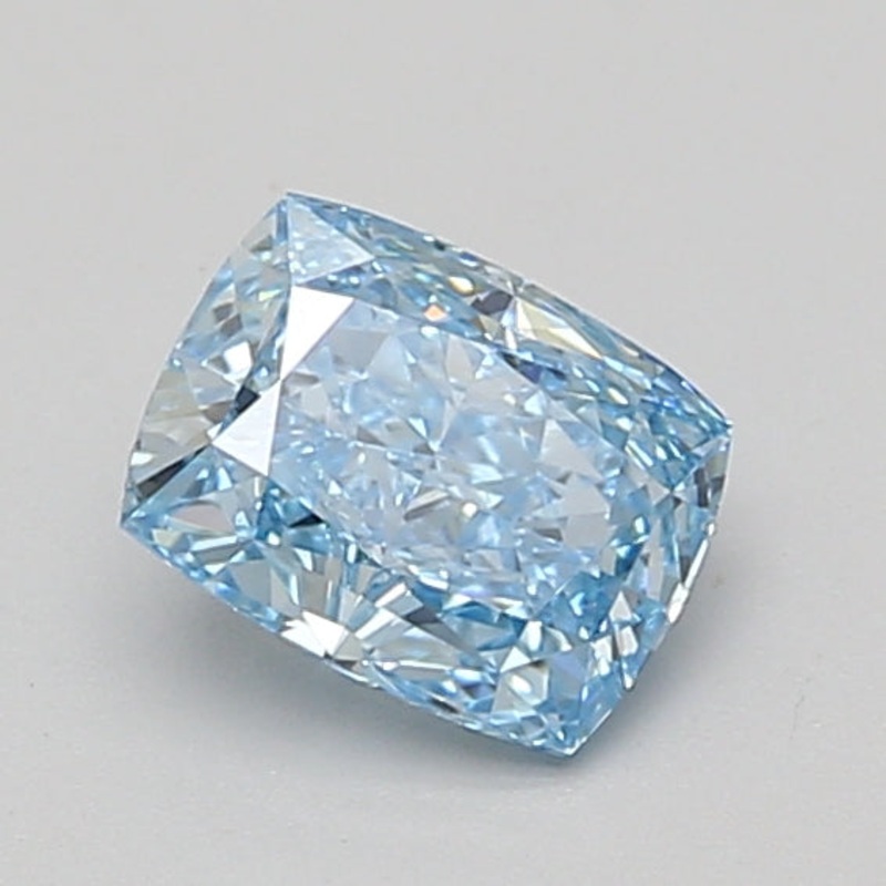 1.01 Ct Cushion Lab Diamond  Fancy Vivid Blue  VS1   IGI