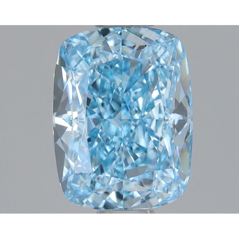 1.03 Ct Cushion Lab Diamond  Fancy Vivid Blue  VVS2   IGI