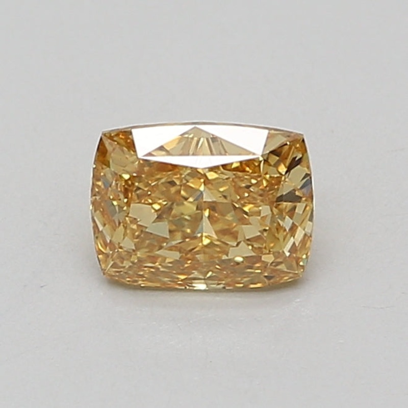 1.03 Ct Cushion Lab Diamond  Fancy Vivid Yellow  VS1   IGI
