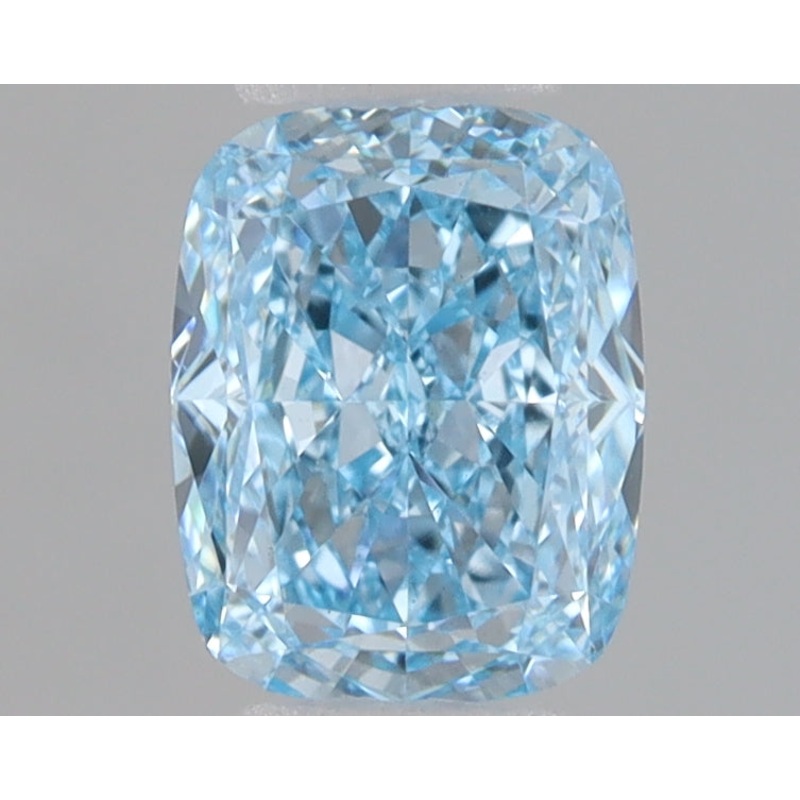 1.04 Ct Cushion Lab Diamond  Fancy Vivid Blue  VS1   IGI