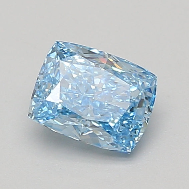 1.04 Ct Cushion Lab Diamond  Fancy Vivid Blue  VVS2   IGI