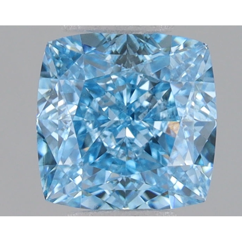 1.05 Ct Cushion Lab Diamond  Fancy Vivid Blue  VS1   IGI