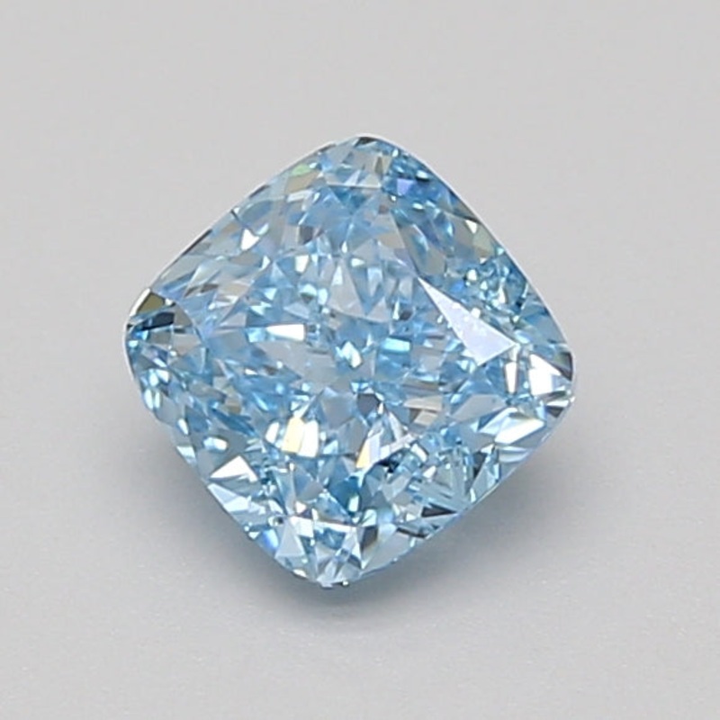 1.05 Ct Cushion Lab Diamond  Fancy Vivid Blue  VVS2   IGI