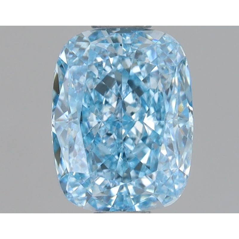 1.06 Ct Cushion Lab Diamond  Fancy Vivid Blue  VS1   IGI