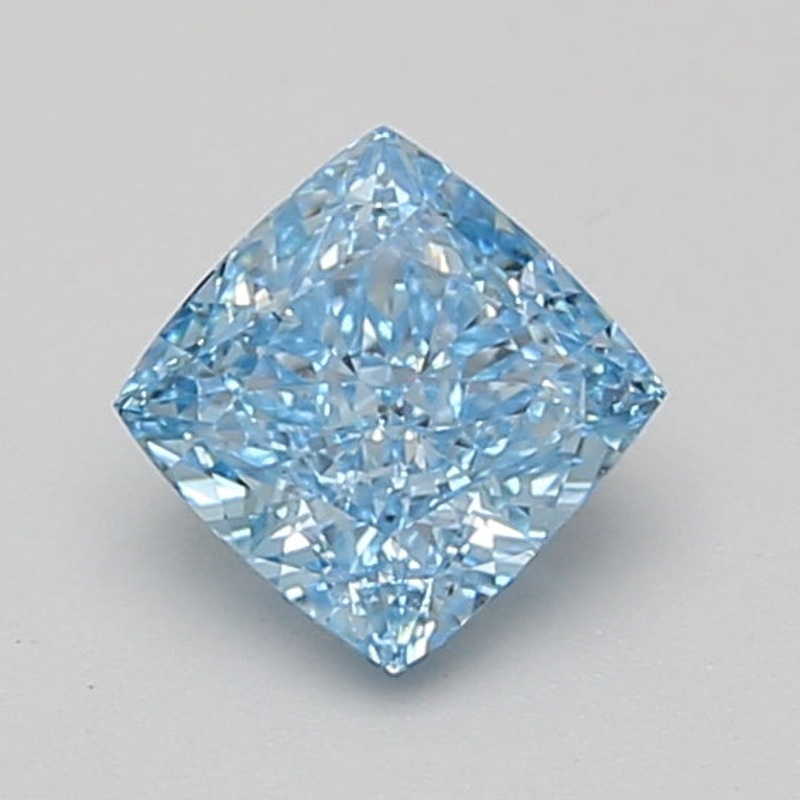 1.06 Ct Cushion Lab Diamond  Fancy Vivid Blue  VS2   IGI