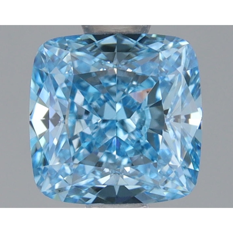 1.06 Ct Cushion Lab Diamond  Fancy Vivid Blue  VVS1   IGI