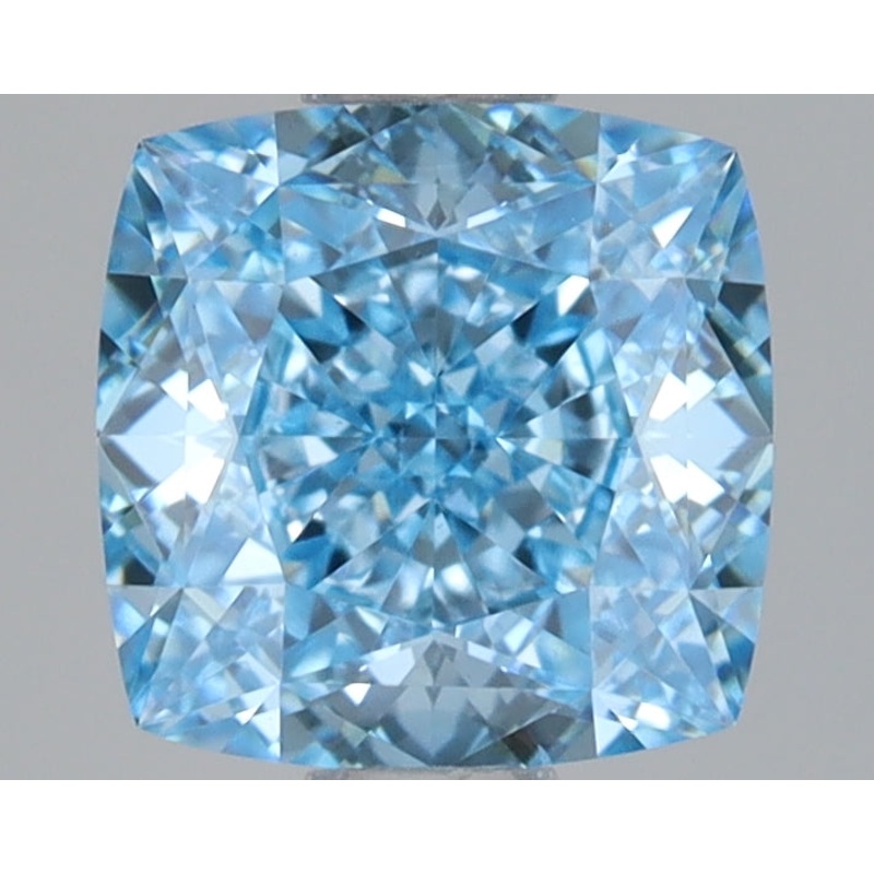 1.07 Ct Cushion Lab Diamond  Fancy Vivid Blue  VS1   IGI